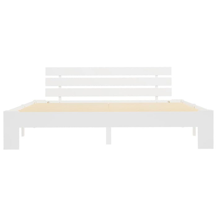 Giroletto senza Materasso Bianco 180x200 cm Legno Massello Pino 283159