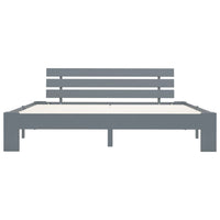 Giroletto senza Materasso Grigio 180x200 cm Legno Massello Pino 283171