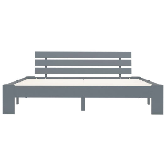 Giroletto senza Materasso Grigio 180x200 cm Legno Massello Pino 283171