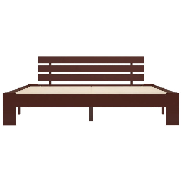 Giroletto senza Materasso Marrone Scuro 160x200 cm Legno Pino 283176