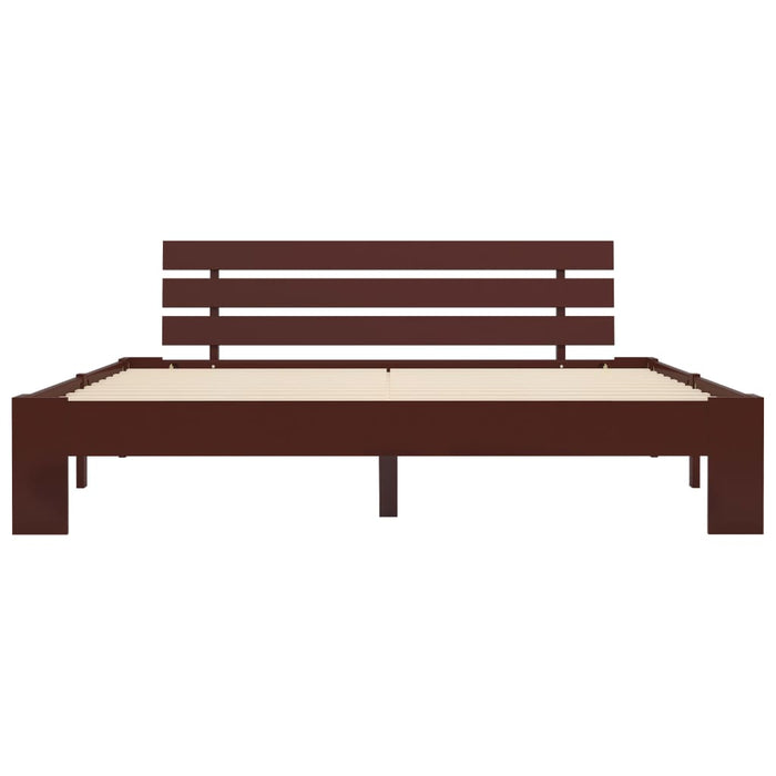 Giroletto senza Materasso-Struttura Letto Marrone Scuro 180x200 cm in Pino