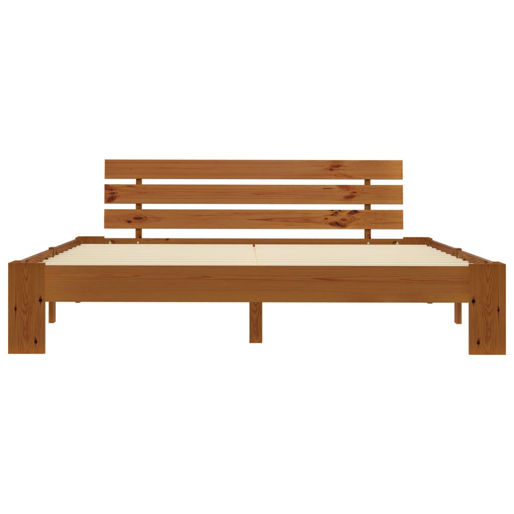 Giroletto senza Materasso Ambrato 180x200 cm in Legno di Pino 283183