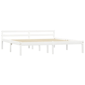 Giroletto senza Materasso Bianco 160x200 cm in Legno di Pino 283188