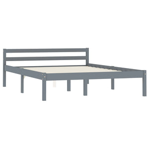 Giroletto senza Materasso Grigio 100x200 cm in Legno di Pino 283198