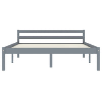 Giroletto senza Materasso Grigio 140x200 cm in Legno di Pino 283199