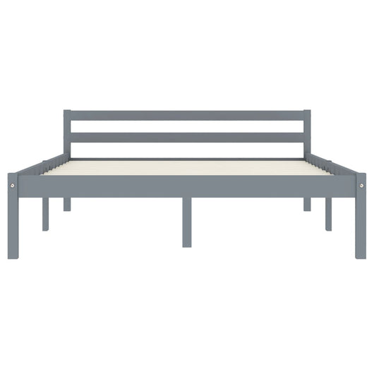 Giroletto senza Materasso Grigio 140x200 cm in Legno di Pino 283199