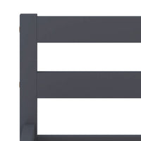 Giroletto senza Materasso Grigio 140x200 cm in Legno di Pino 283199