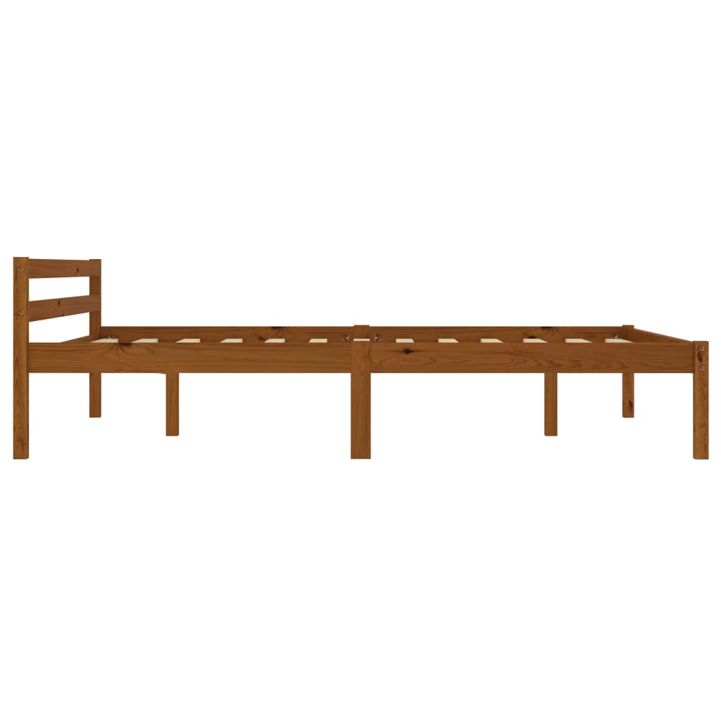 Giroletto senza Materaso Ambrato in Legno di Pino 120x200 cm