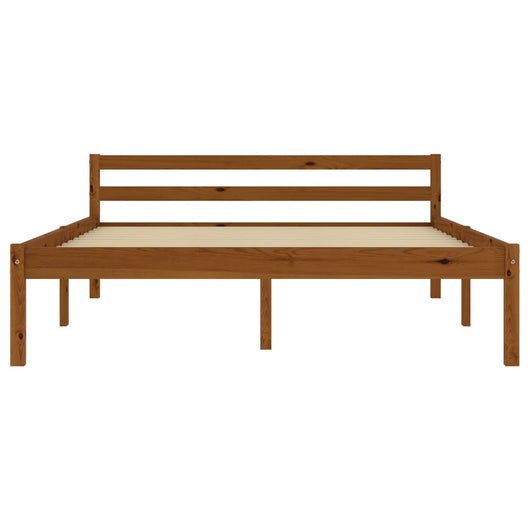 Giroletto senza Materaso Ambrato in Legno di Pino 140x200 cm 283211