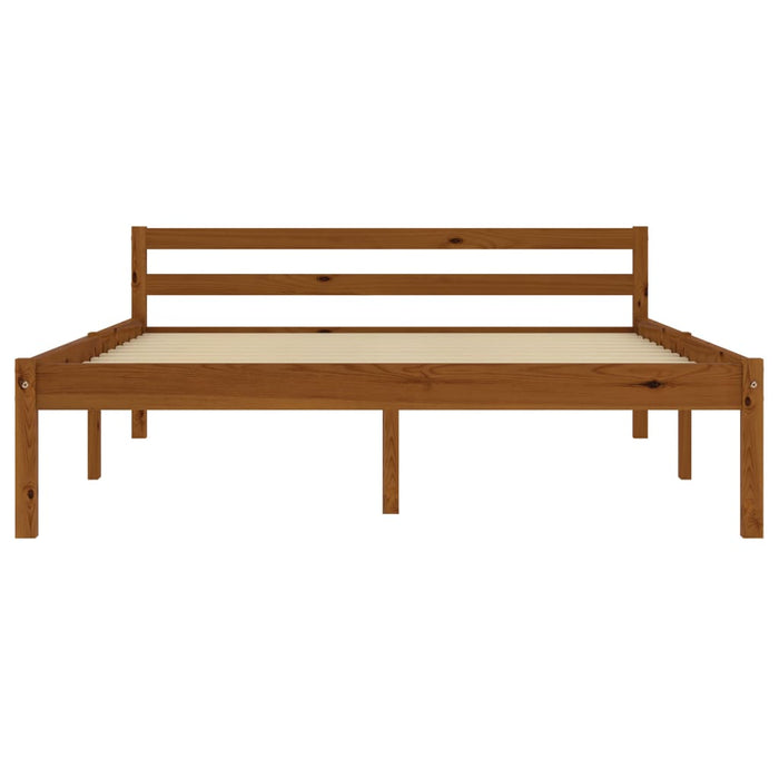 Giroletto senza Materaso Ambrato in Legno di Pino 140x200 cm 283211