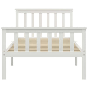 Giroletto senza Materasso-Struttura Letto Bianca Legno Pino 100x200cm 318980