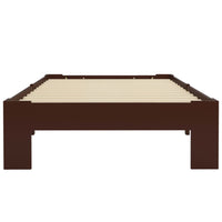 Giroletto senza Materasso-Struttura Letto Marrone Scuro 100x200 cm Legno Pino 478417