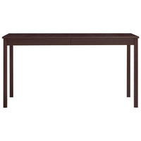 Tavolo da Pranzo Marrone Scuro 140x70x73 cm in Legno di Pino 283401