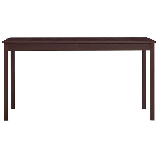 Tavolo da Pranzo Marrone Scuro 140x70x73 cm in Legno di Pino 283401