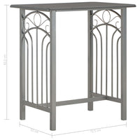 Set da Bar 3 pz in Legno e Acciaio Antracite 284397