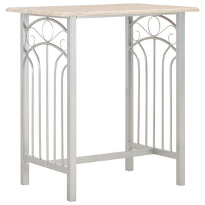 Set da Bar 3 pz in Legno e Acciaio 284398