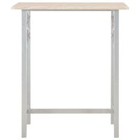 Set da Bar 3 pz in Legno e Acciaio 284398