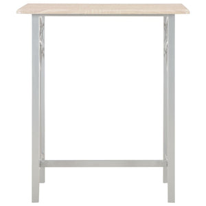 Set da Bar 3 pz in Legno e Acciaio 284398