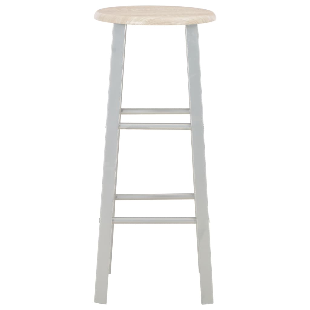 Set da Bar 3 pz in Legno e Acciaio 284398