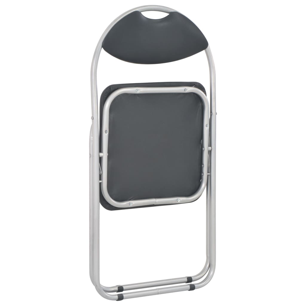 Sedie da Pranzo Pieghevoli 2 pz Nere in Similpelle cod mxl 14384