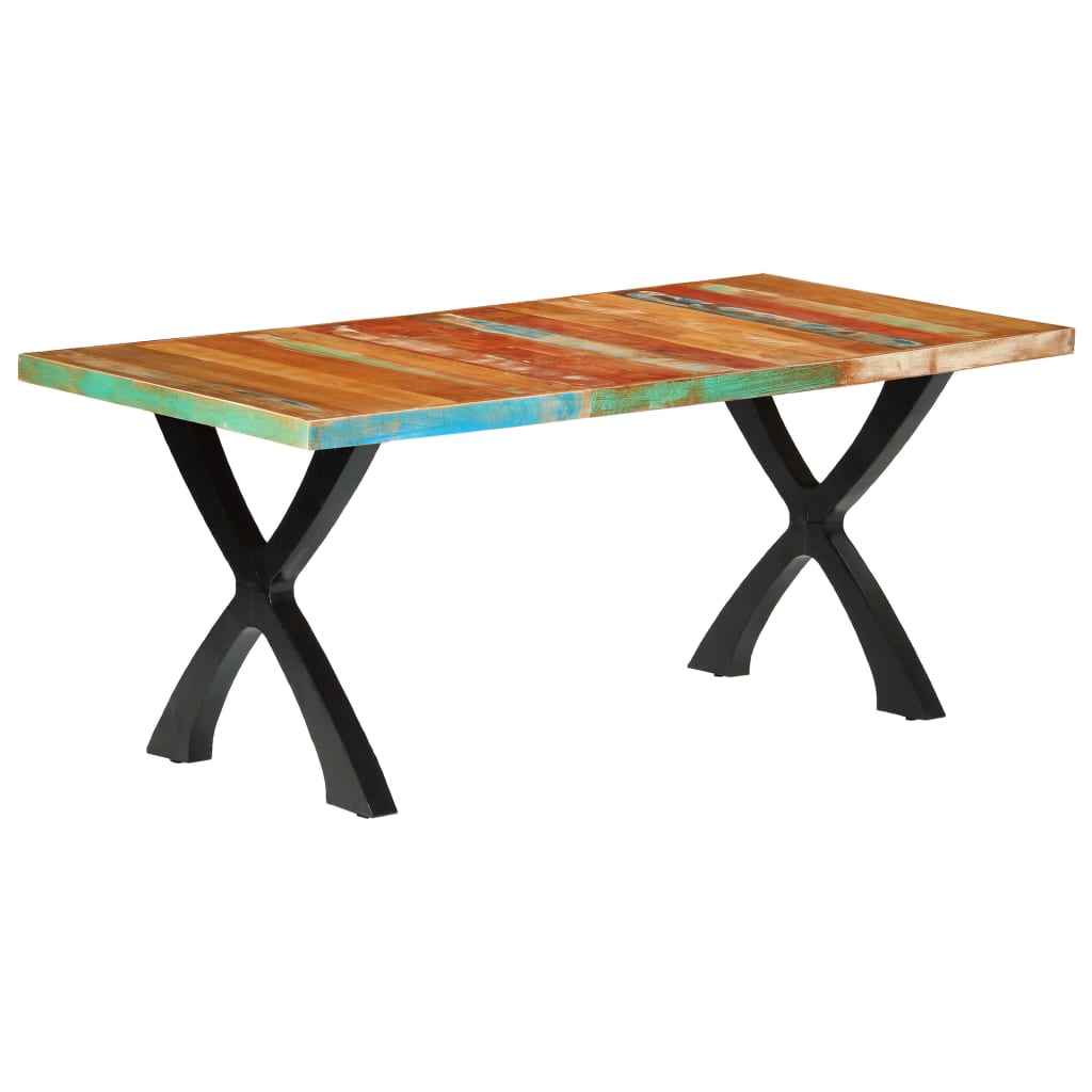 Tavolo da Pranzo 180x90x76 cm in Legno Massello di Recupero 283774