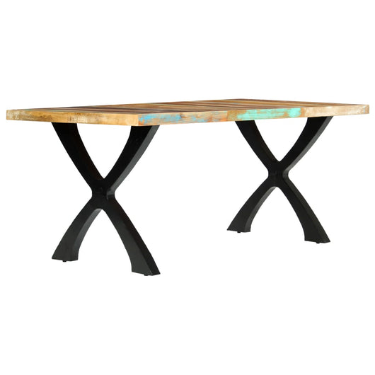 Tavolo da Pranzo 180x90x76 cm in Legno Massello di Recupero 283774