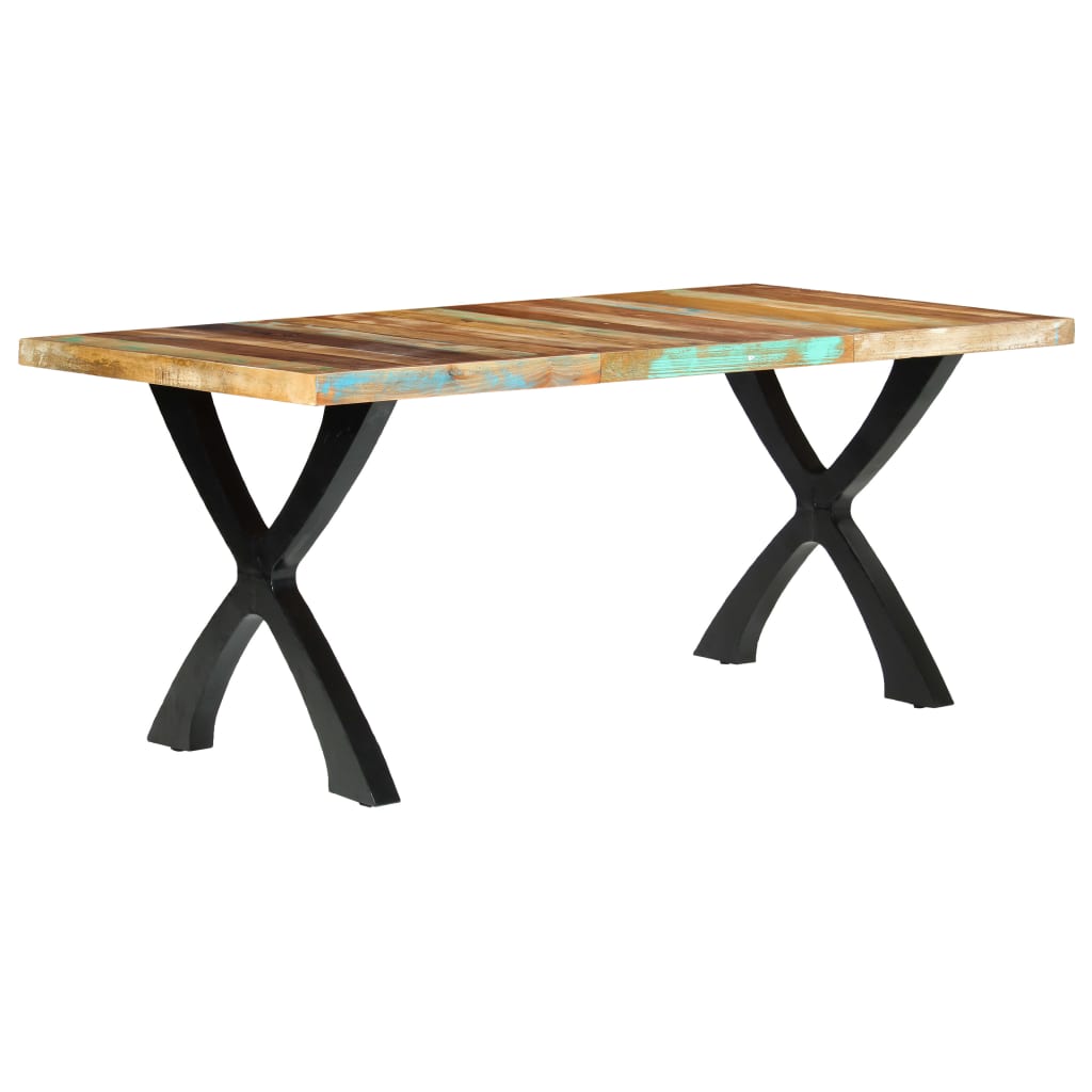 Tavolo da Pranzo 180x90x76 cm in Legno Massello di Recupero 283774