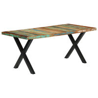 Tavolo da Pranzo 180x90x76 cm in Legno Massello di Recupero 283782