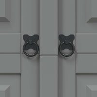 Armadio in Legno di Pino Messicano Corona 2 Ante Grigio 282619