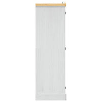 Armadio in Legno di Pino Messicano Corona 2 Ante Bianco