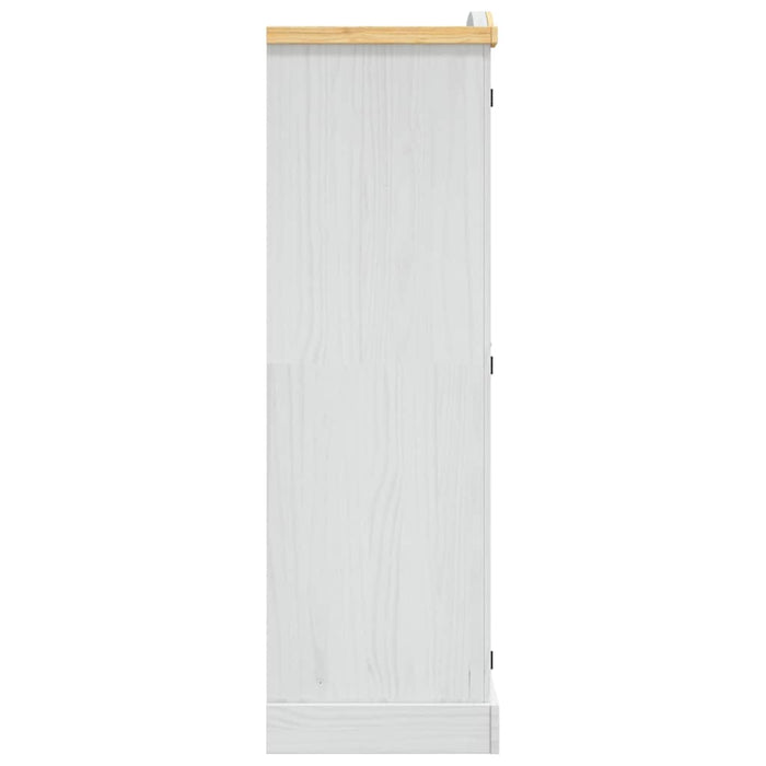 Armadio in Legno di Pino Messicano Corona 2 Ante Bianco 282620