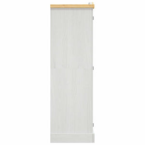 Armadio in Legno di Pino Messicano Corona 3 Ante Bianco 282622