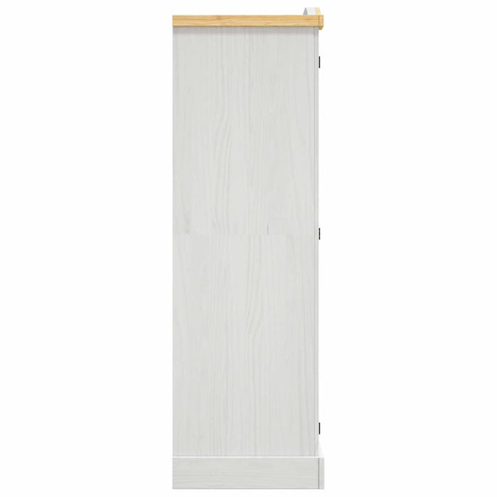 Armadio in Legno di Pino Messicano Corona 3 Ante Bianco 282622