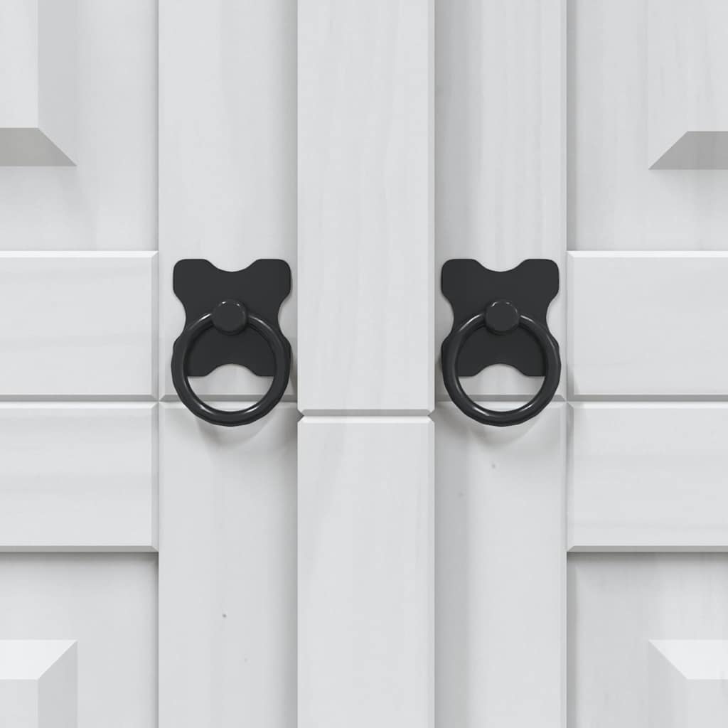 Armadio in Legno di Pino Messicano Corona 3 Ante Bianco