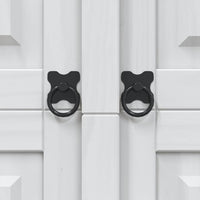 Armadio in Legno di Pino Messicano Corona 3 Ante Bianco