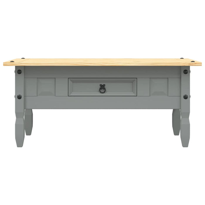 Tavolino Caffé Pino Messicano Corona Range Grigio 100x55x44 cm 282625