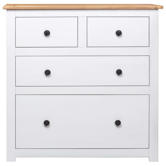 Buffet credenza cassettiera mobile contenitore organizer cucina soggiorno soggiorno 80 x 40 x 83 cm Pino Panama Range bianco 02_0030519