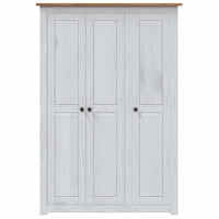 Armadio a 3 Ante Bianco 118x50x171,5cm in Pino Panama Range cod mxl 73734