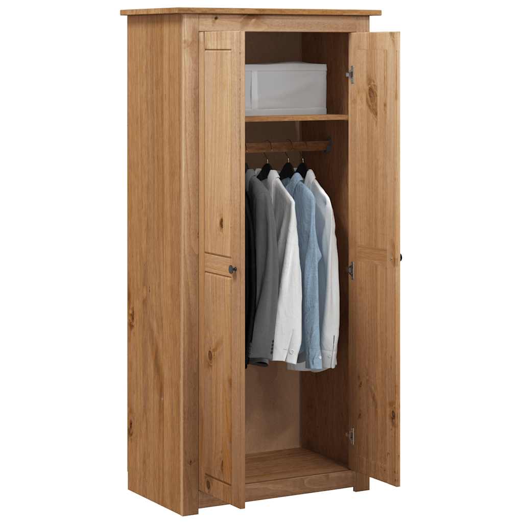 Armadio 80x50x171,5 cm in Legno Massello Pino Panama Rangecod mxl 106137