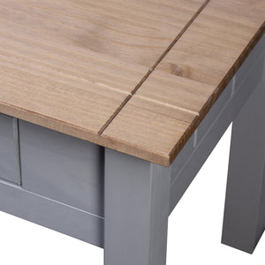 Comodino Grigio 50,5x50,5x52,5 cm in Legno di Pino Panama Range 282674