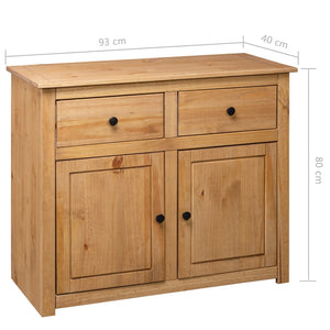 Credenza 93x40x80 cm in Legno Massello di Pino Panama Range cod mxl 14413