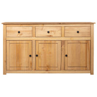 Credenza-Buffet-Armadio da cucina 135x40x80 cm in Legno Massello di Pino Panama Range