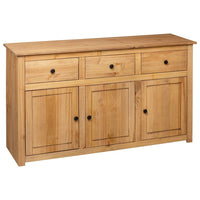 Credenza 135x40x80 cm in Legno Massello di Pino Panama Range 282703
