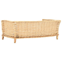 Cesta per cani con cuscino 90 x 54 x 35 cm in salice naturale 02_0001624