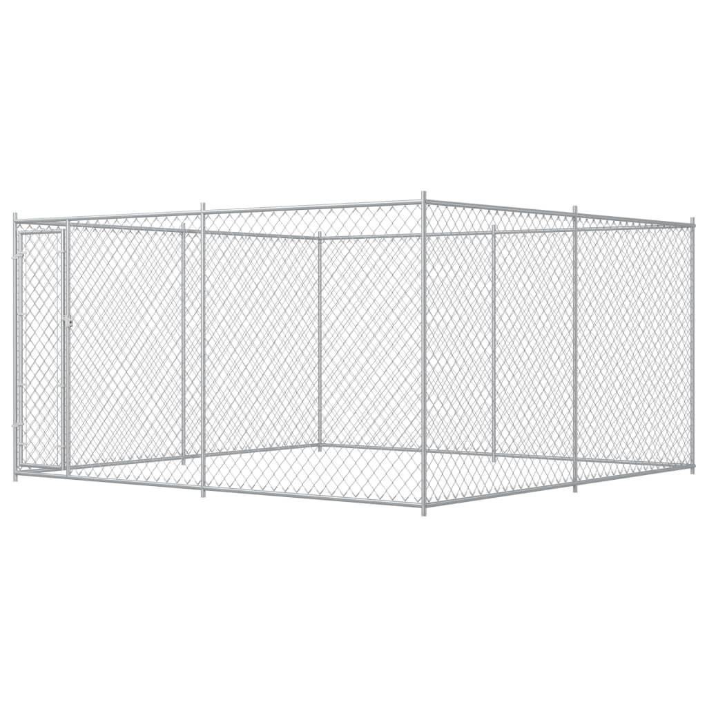 Gabbia per cuccia da esterno Box per cani da esterno per cani 383 x 383 x 185 cm 02_0000462