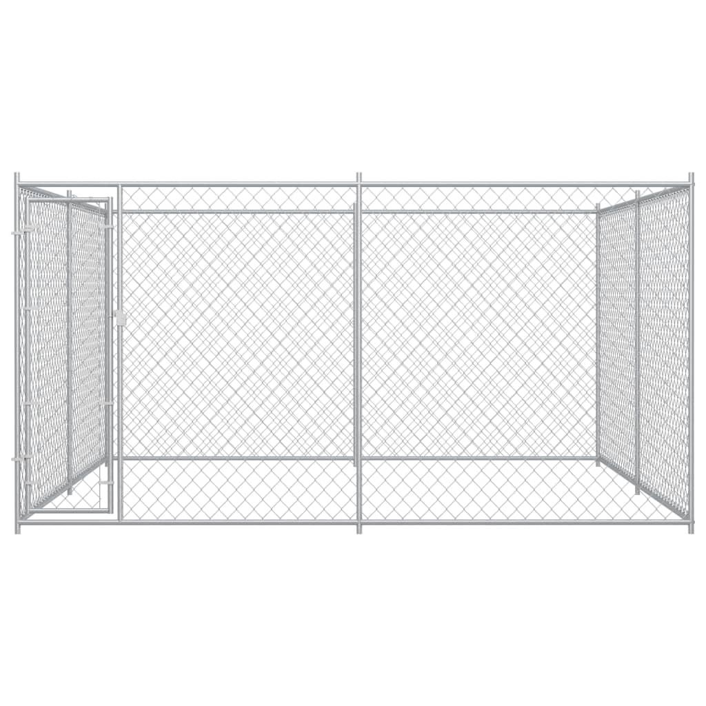 Gabbia per cuccia da esterno Box per cani da esterno per cani 383 x 383 x 185 cm 02_0000462