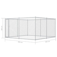 Gabbia per cuccia da esterno Box per cani da esterno per cani 383 x 383 x 185 cm 02_0000462