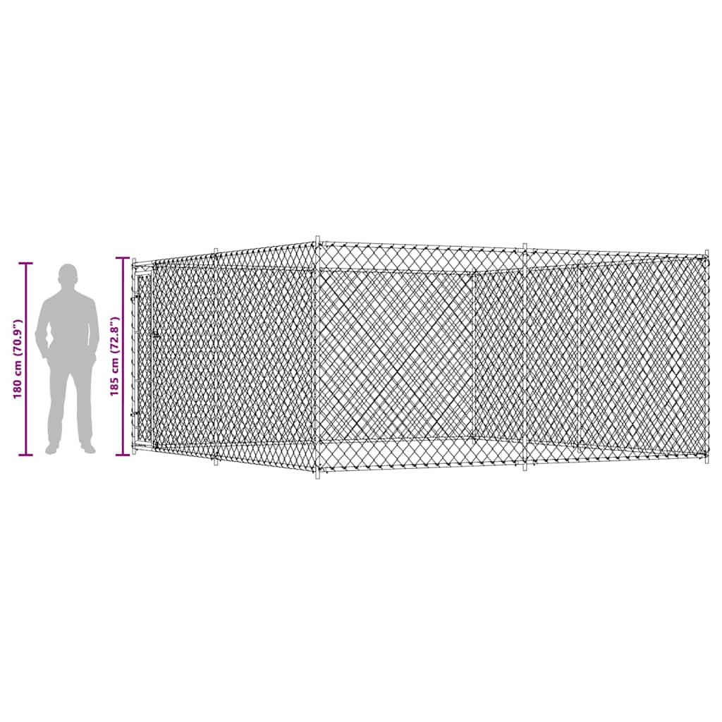 Canile da Esterno 383x383x185 cm 145028