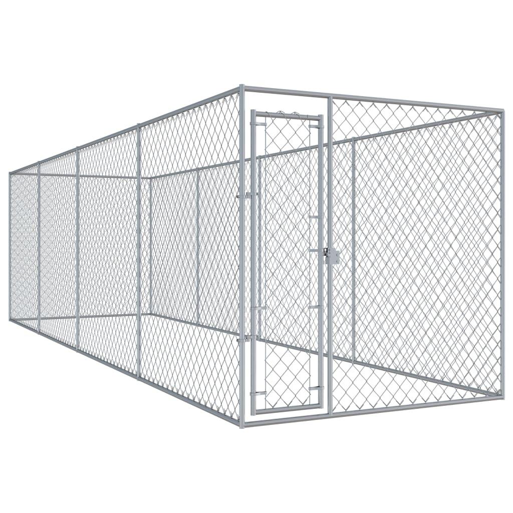 Cuccia da esterno gabbia recinto per animali box per cani da esterno 760 x 192 x 185 cm 02_0000360