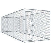 Cuccia da esterno gabbia recinto per animali box per cani da esterno 760 x 192 x 185 cm 02_0000360